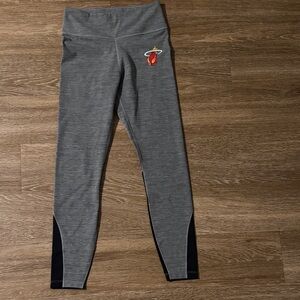Nike Gray Leggings with Miami Heat Logo
